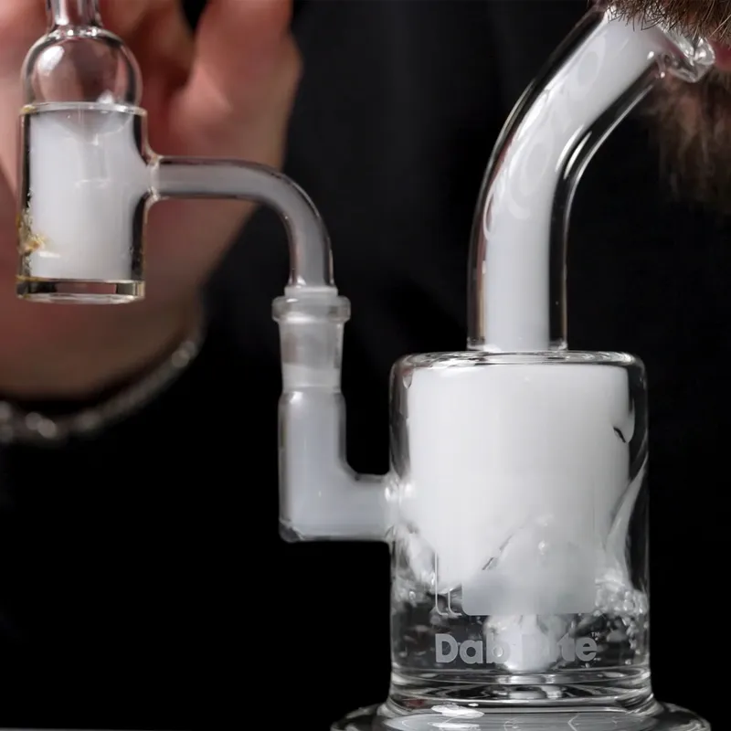 Dab rig and banger being torched
